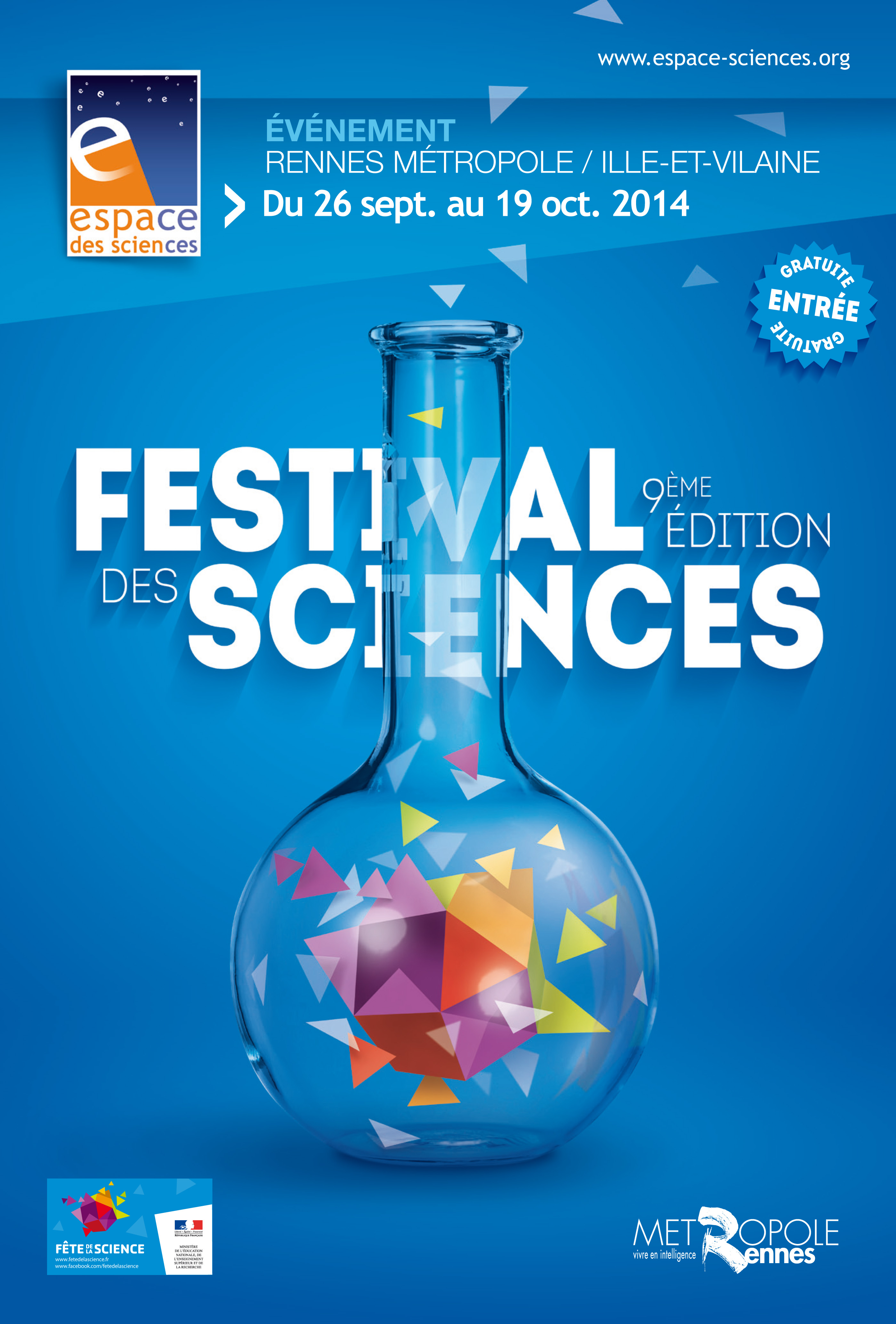 affiche Festival des sciences 2014